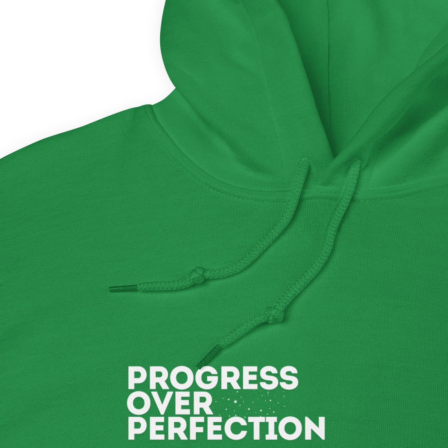 Progress Over Perfection Irish Green Hoodie