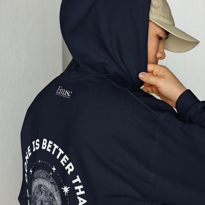 Progress Over Perfection Navy Hoodie