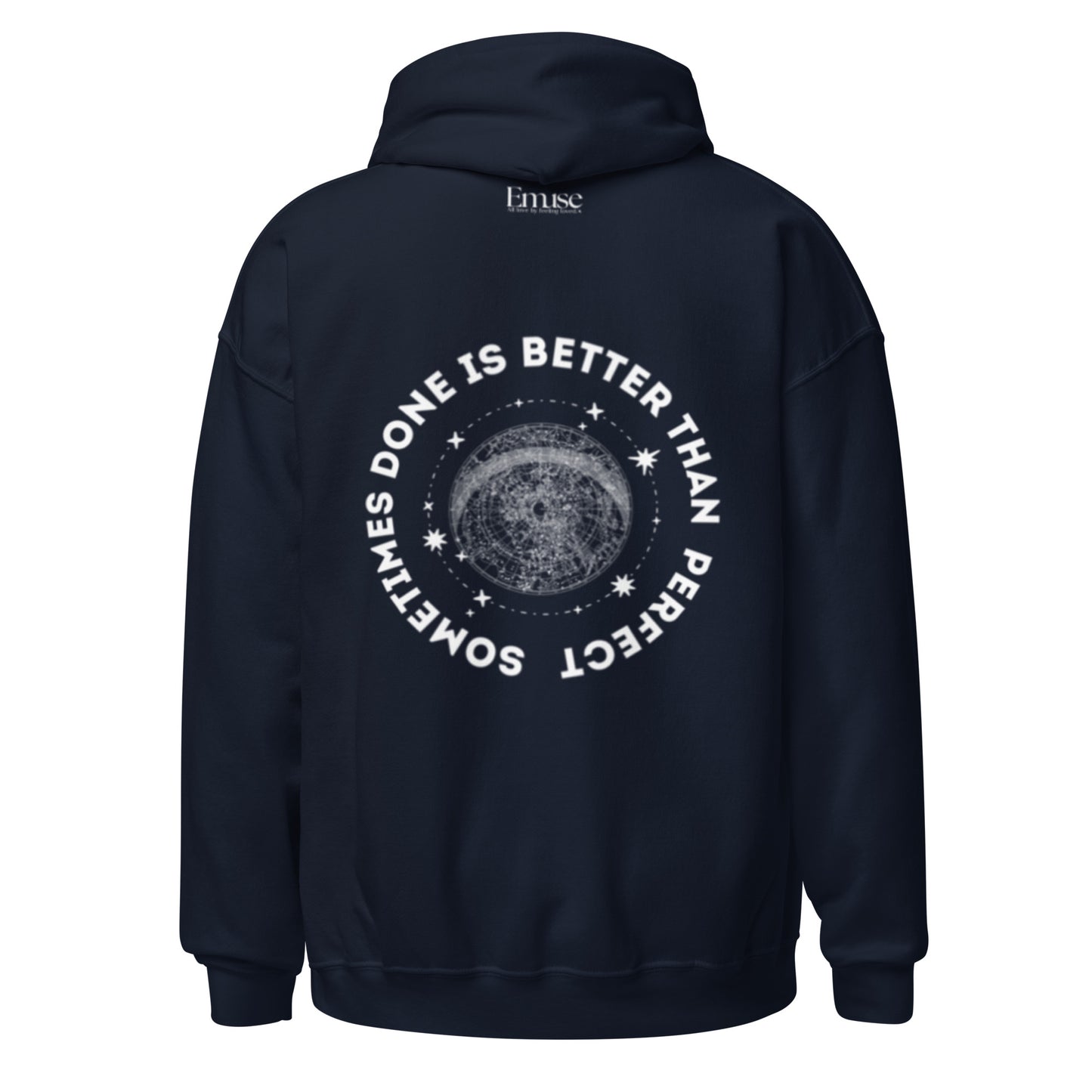 Progress Over Perfection Navy Hoodie