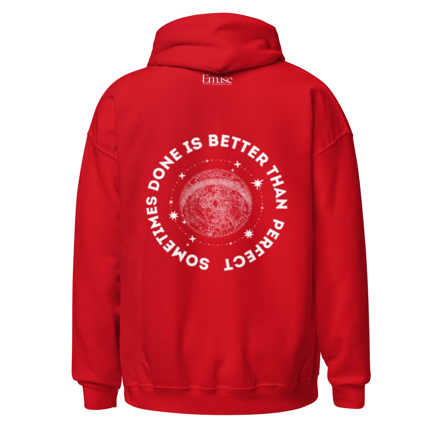 Progress Over Perfection Red Hoodie